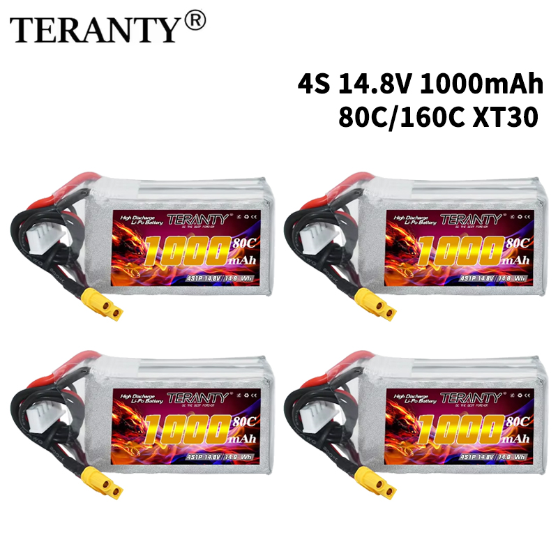 Drone Battery Connector - TERANTY 4S 1000mAh 14.8V 80C/160C Lipo