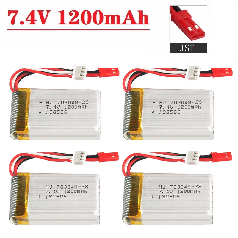 Drone Battery Connector - Lipo Battery 2S 7.4V 1200mAh 703048