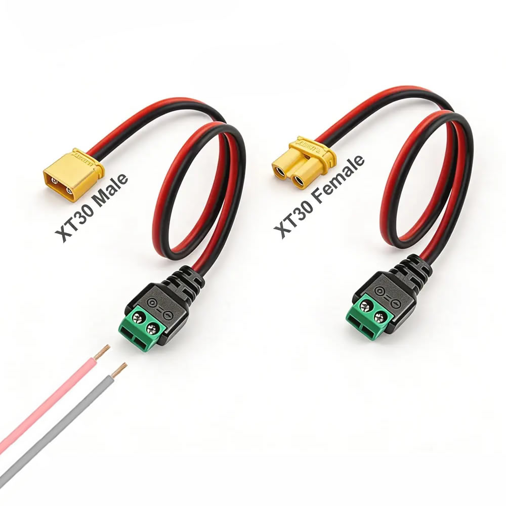 Drone Battery Connector - XT30 Male Female Connector Plug to