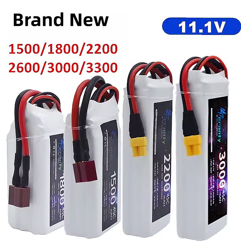 Drone Battery Li-Ion - 11.1V LiPo Battery 3S 1500mah 1800mAh