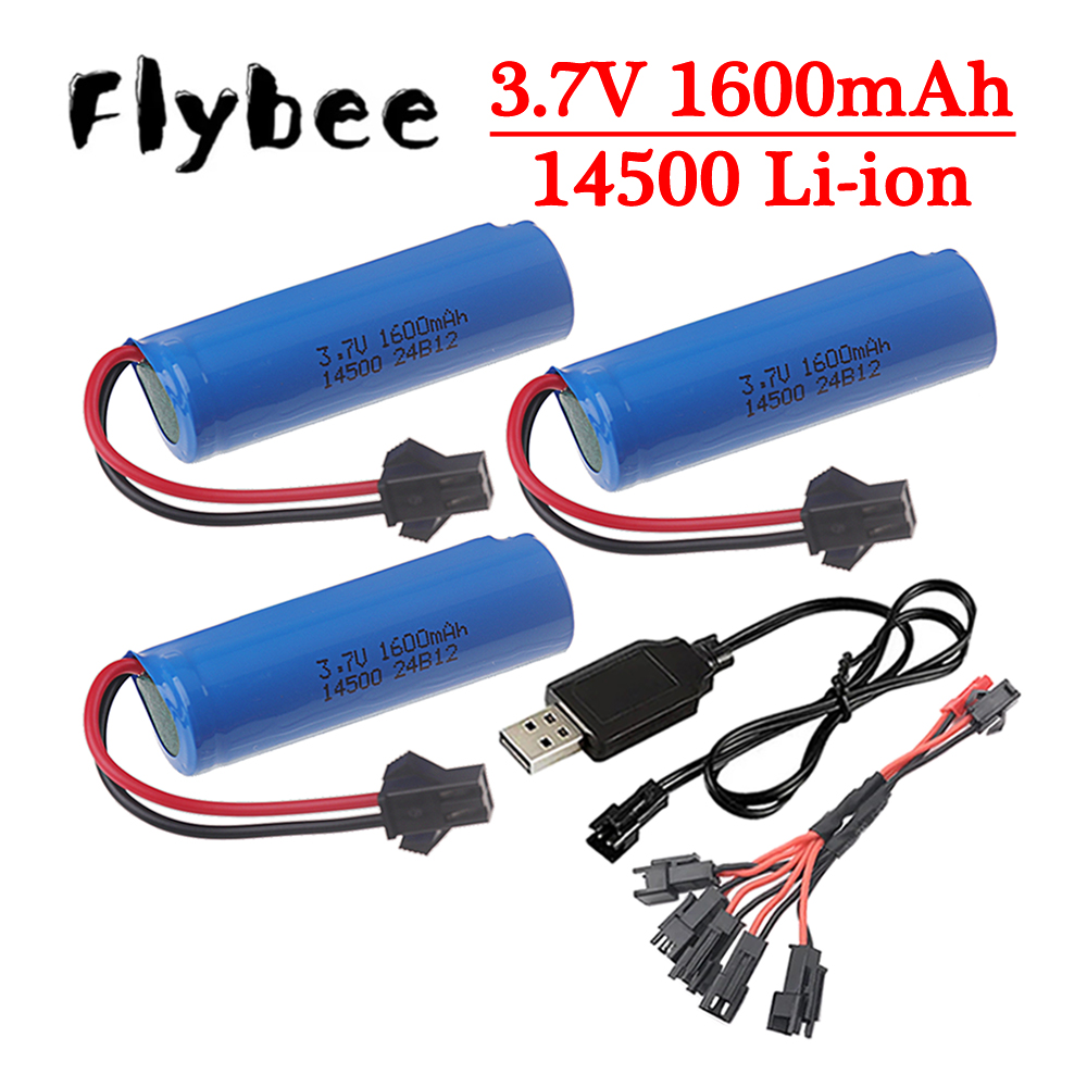 Drone Battery Li-Ion - Original 3.7v 14500 1600mAh Lipo battery