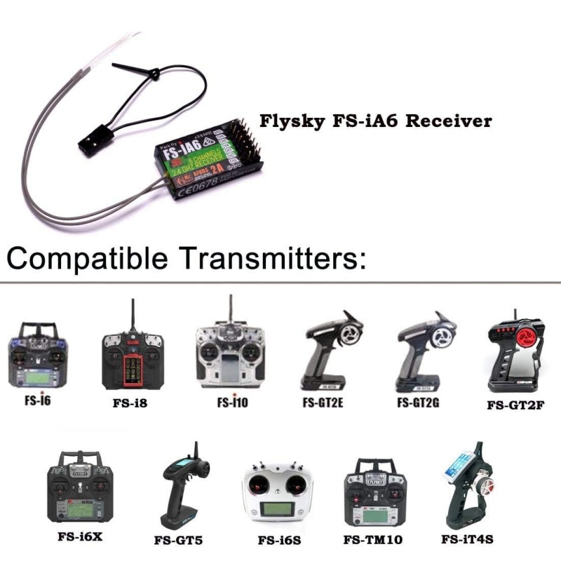 Flysky FS-IA6 Receiver 6CH Dua - Drone Battery Plate review and price