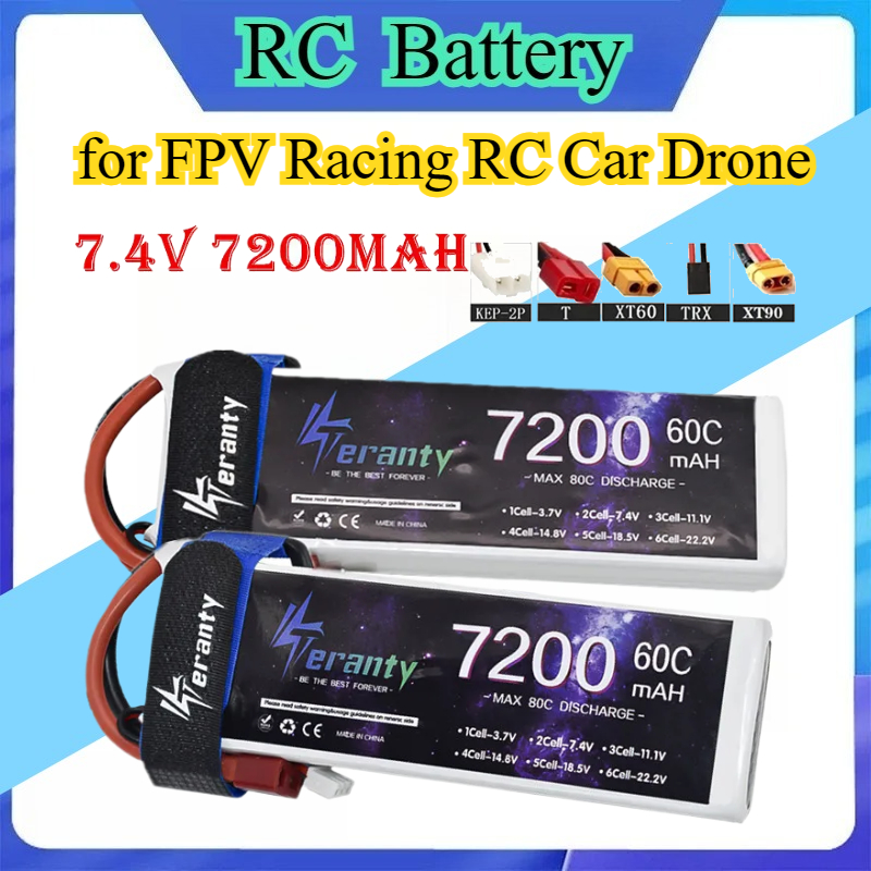 Upgrade 2S 7.4V 7200mAh 60C 6S - Drone Battery 6S review and price