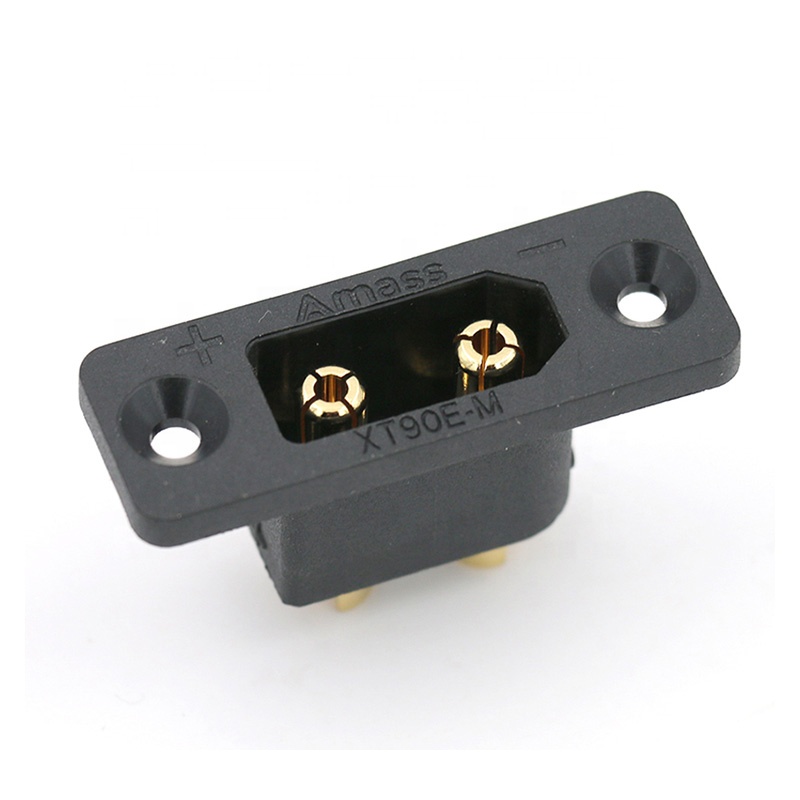 30PCSAmass Black XT90E-M Panel - Drone Battery Connector review and price