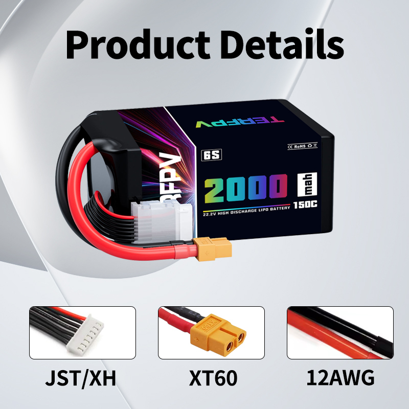 TERFPV 6S 22.2V 2000mAh 150C/3 - Drone Battery Plate review and price