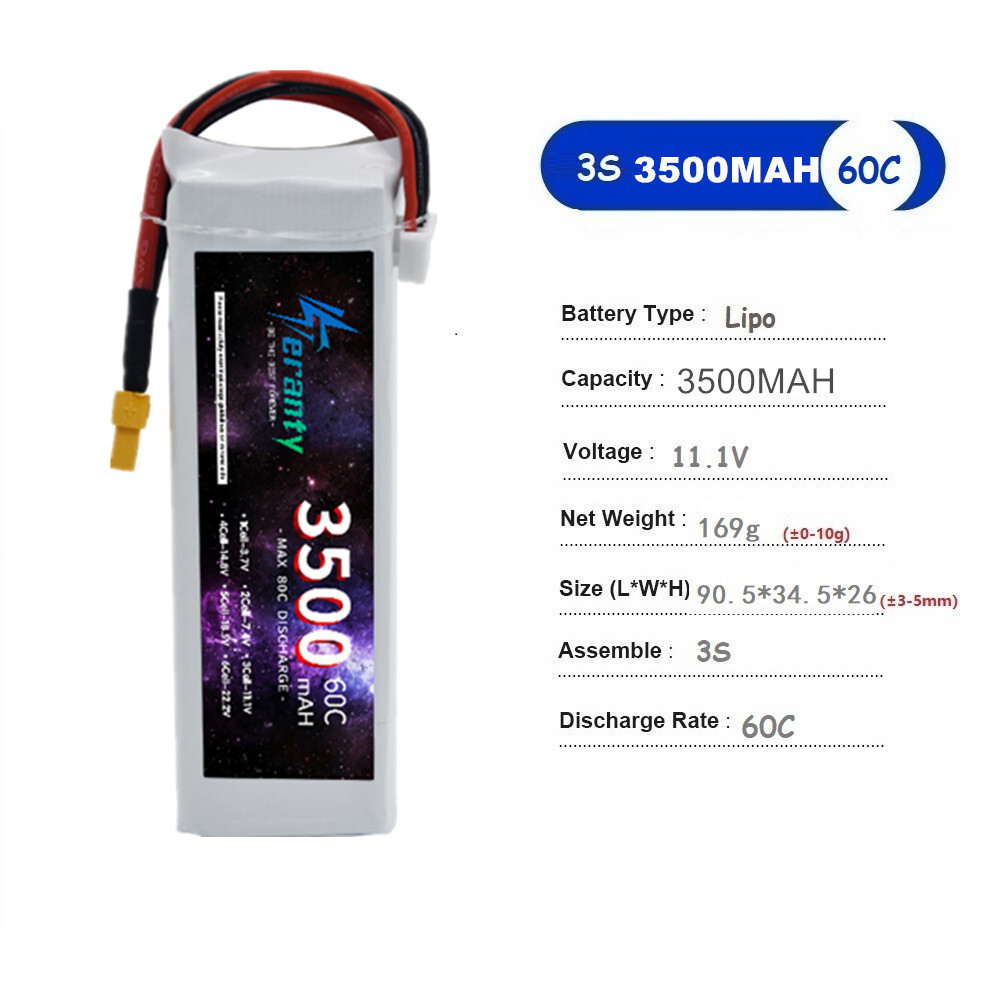 TERANTY 2S 3S 4S 6S Lipo Batte - Drone Battery Li-Ion review and price
