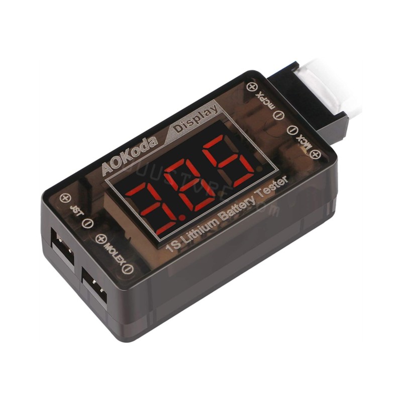 AOKoda AOK-041 1S LiPo Battery - Drone Battery Voltage Checker review and price